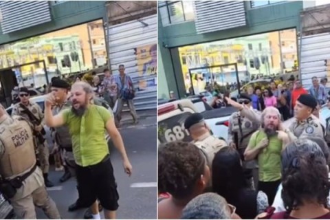 VERGONHA EM ILHÉUS: PROFESSOR É DETIDO DURANTE PROTESTO CONTRA O TRANSPORTE PÚBLICO CAÓTICO